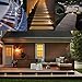 LED Deck Lights Kit 12V Low Voltage Waterproof IP67 Warm White Recessed Deck Lighting In Ground Light for Step Stair Garden Patio Wood Floor Outdoor Landscape Accent Lights Fixtures(Pack of 10)