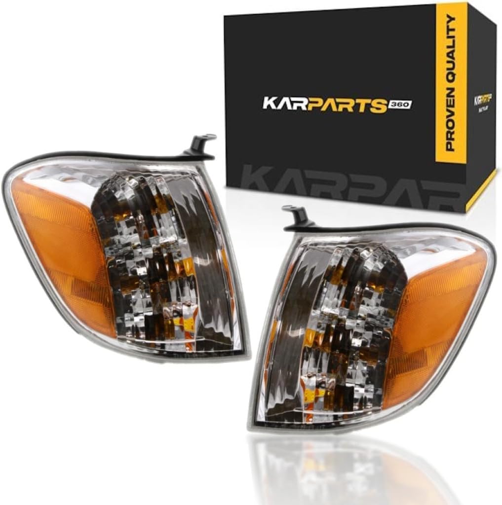 For 2005 2006 2007 Toyota Sequoia Pair Driver and Passenger Side Turn Signal Light Limited/SR5 Double Cab | With Bulbs DOT Certified TO2530147, TO2531147 | 81520-0C030, 81510-0C030