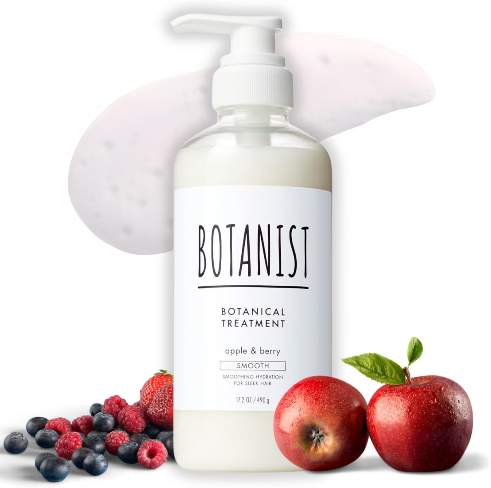 Moisturizing Hair Conditioner Treatment, Natural & Organic Japanese Haircare for Dry & Frizzy Hair, Botanical Scalp Treatment with Pump, Grapefruit & Sage, Scalp Cleanse, 17.2 Oz / 490g