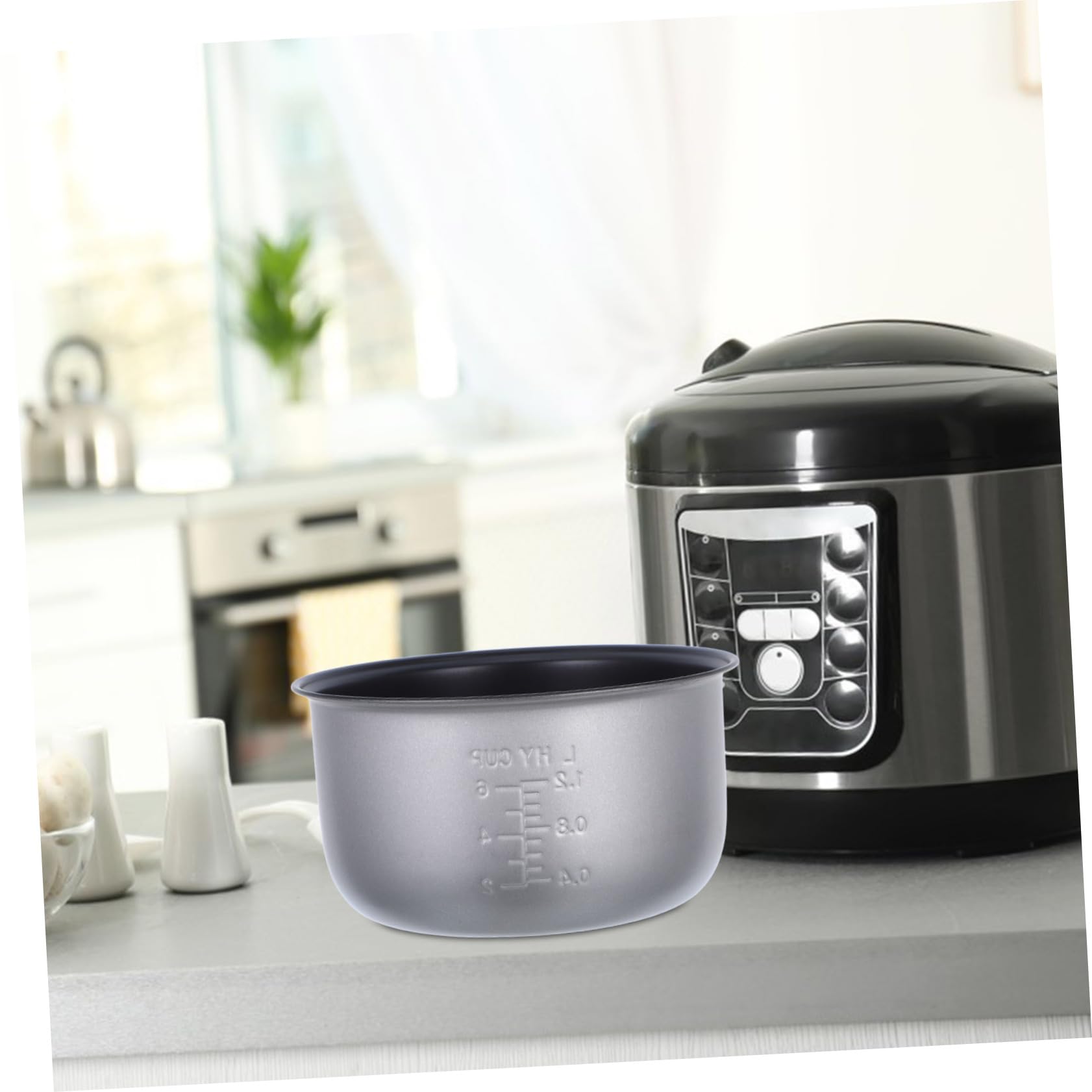 Cuociriso Ricambio Pentola Interna Antiaderente da 3 Litri, Accessori per Cuociriso Elettrico, per Uso Domestico e Pentola a Pressione Stili multipli