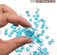 Vista 5 de Canicas de vidrio plano de 1 libra, relleno de jarrón para hoguera, guijarros de vidrio para plantas de interior, decoración de acuario, decoración