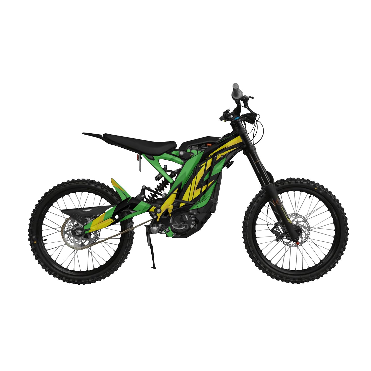 Surron Light Bee Graphics Kit Wrap - Tribal Green - Sur-Ron Skin - Premium 3M Vinyl Protective Wrap Decal Cover - Easy to Apply | Crafted in The USA by MightySkins