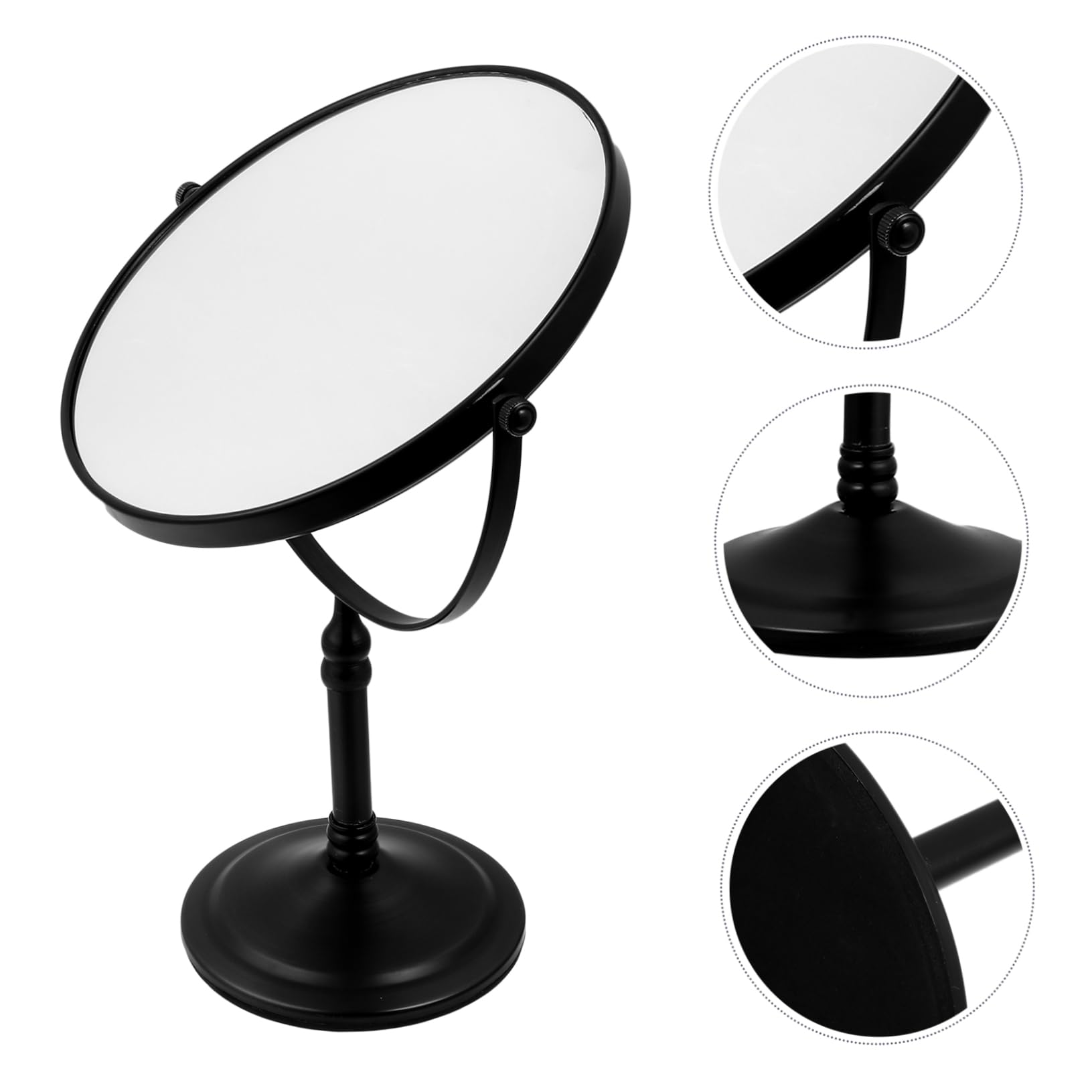 Miroir De Maquillage Pivotant Double Face, Format Bureau, Idéal Pour Coiffure Et Rasage