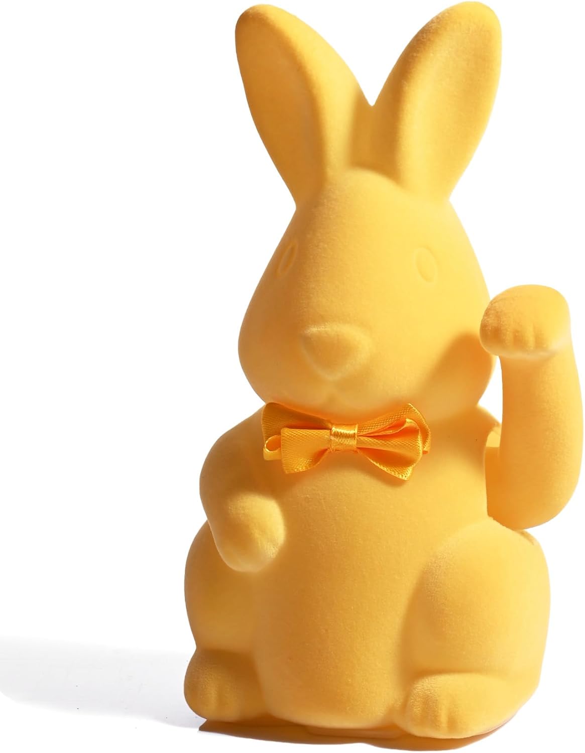 Amazon.com: WDS WONDROUS Vibrant Yellow Easter Bunny Decor, Flocked ...