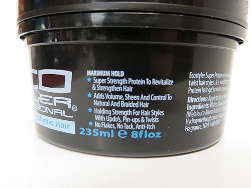 Miniatura 4 de Eco Style ECOCO Gel Regular Super Protein proporciona una sujeción que desafía la gravedad y un brillo duradero, ayuda a mantener un cabello