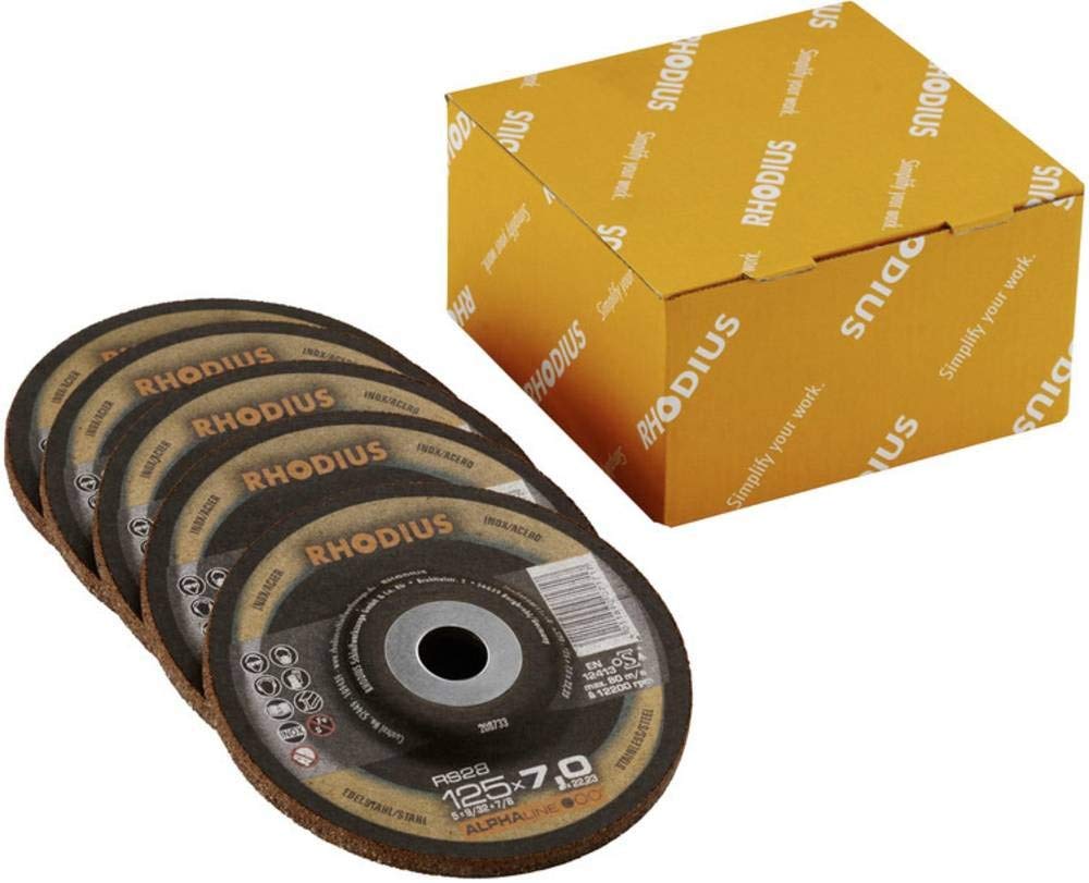 Produktbild von Rhodius RS28 Schruppscheiben – 230 X 7,0 Mm, 10 Stück, Für Edelstahl & Stahl