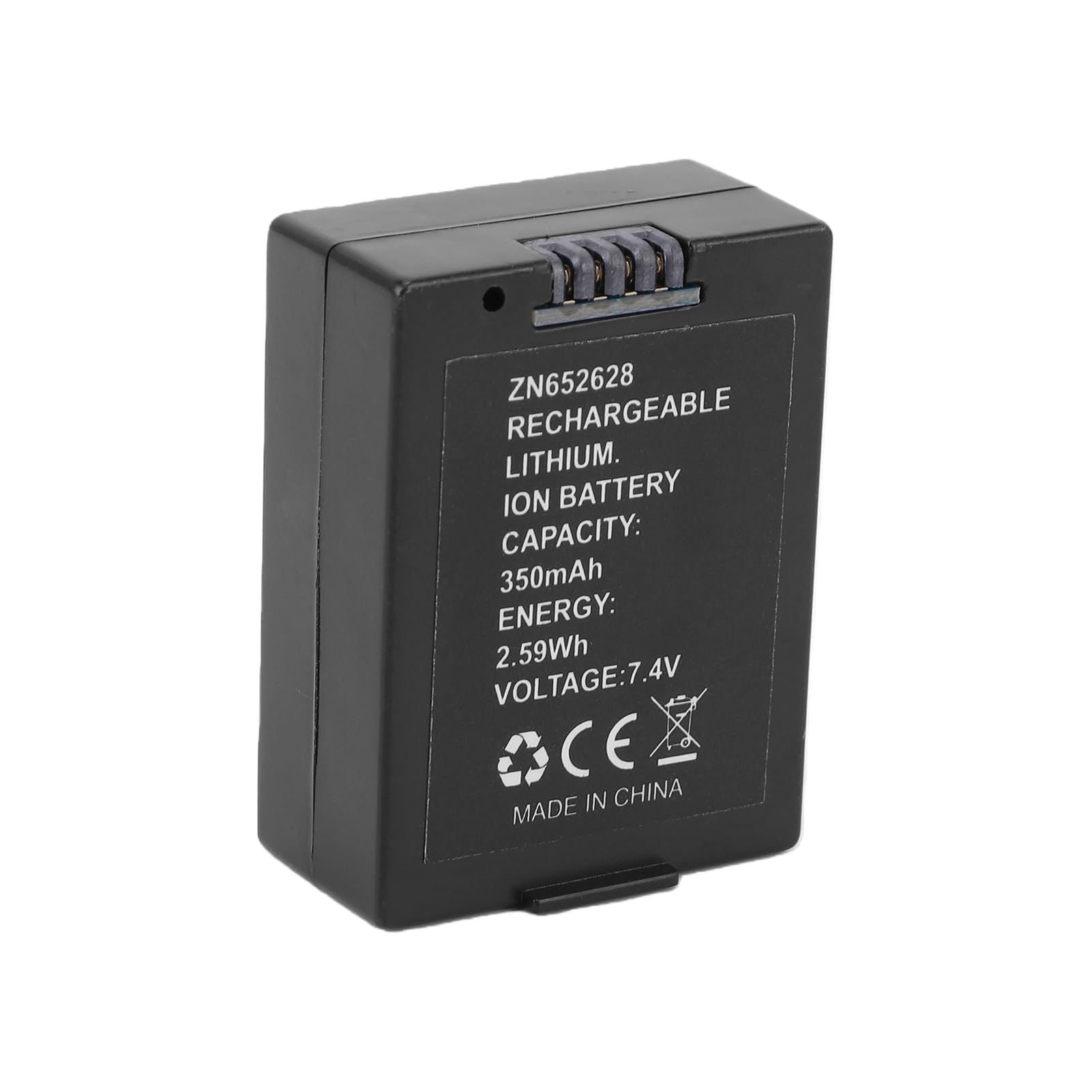 Cryfokt Batterie d'hélicoptère RC, 7,4 V 350 MAh, Batterie d'hélicoptère Rechargeable de 13 à 15 Minutes de Temps de Vol, de Remplacement 'hélicoptère Légère avec Protection Contre Les Surcharges