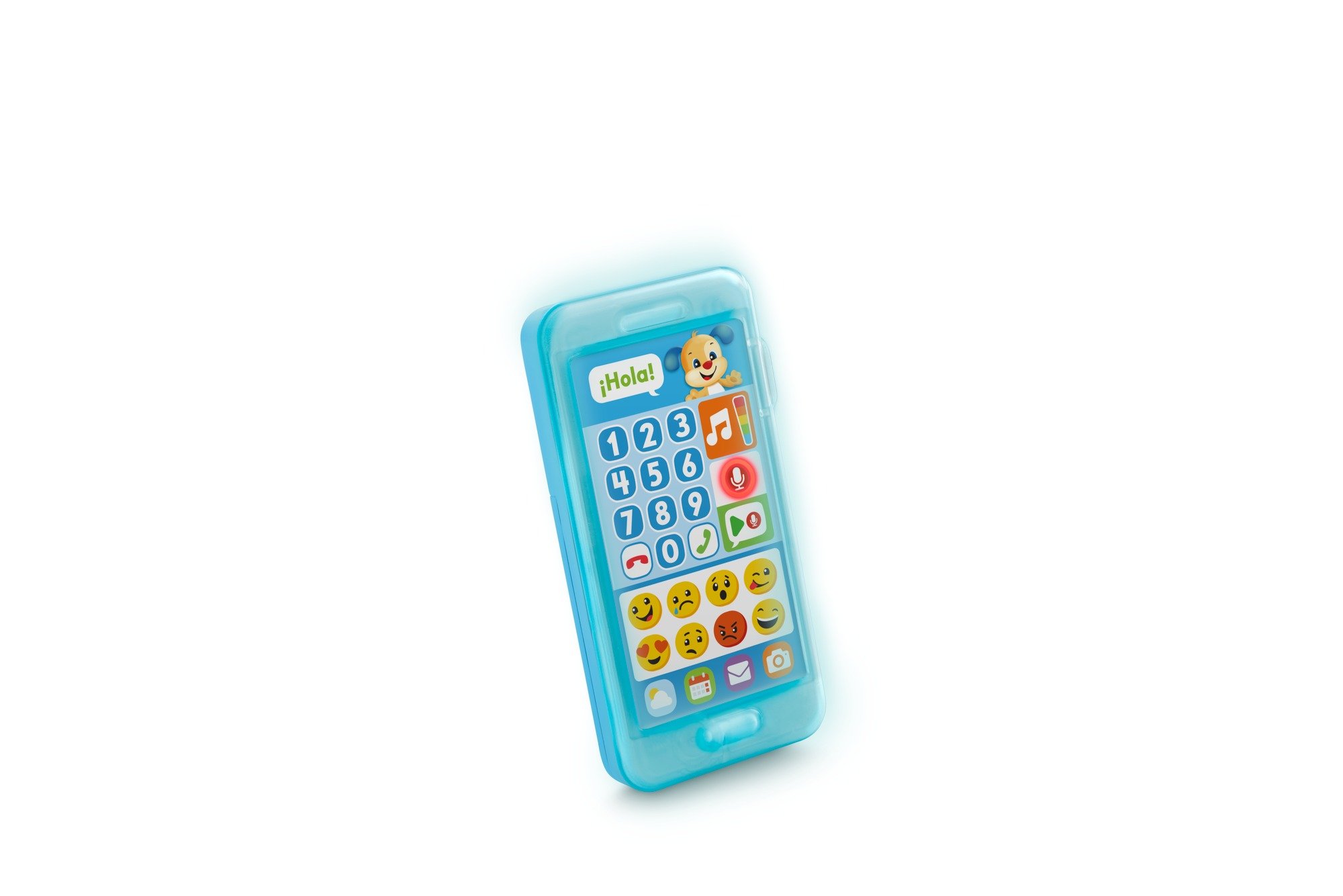 Fisher-Price Teléfono aprende con perrito, juguete bebé +1 año (Mattel FPR17)