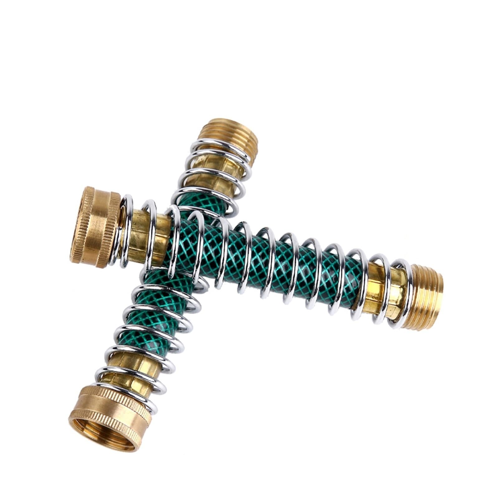 Bfsaceqa Kinkprotectorusa 3/4 Inch 2/4-Way Brass Garden Hose Splitter Tap Y-Type Watering Connector Distributor For Outdoor Faucet(Kinkprotectorusa)