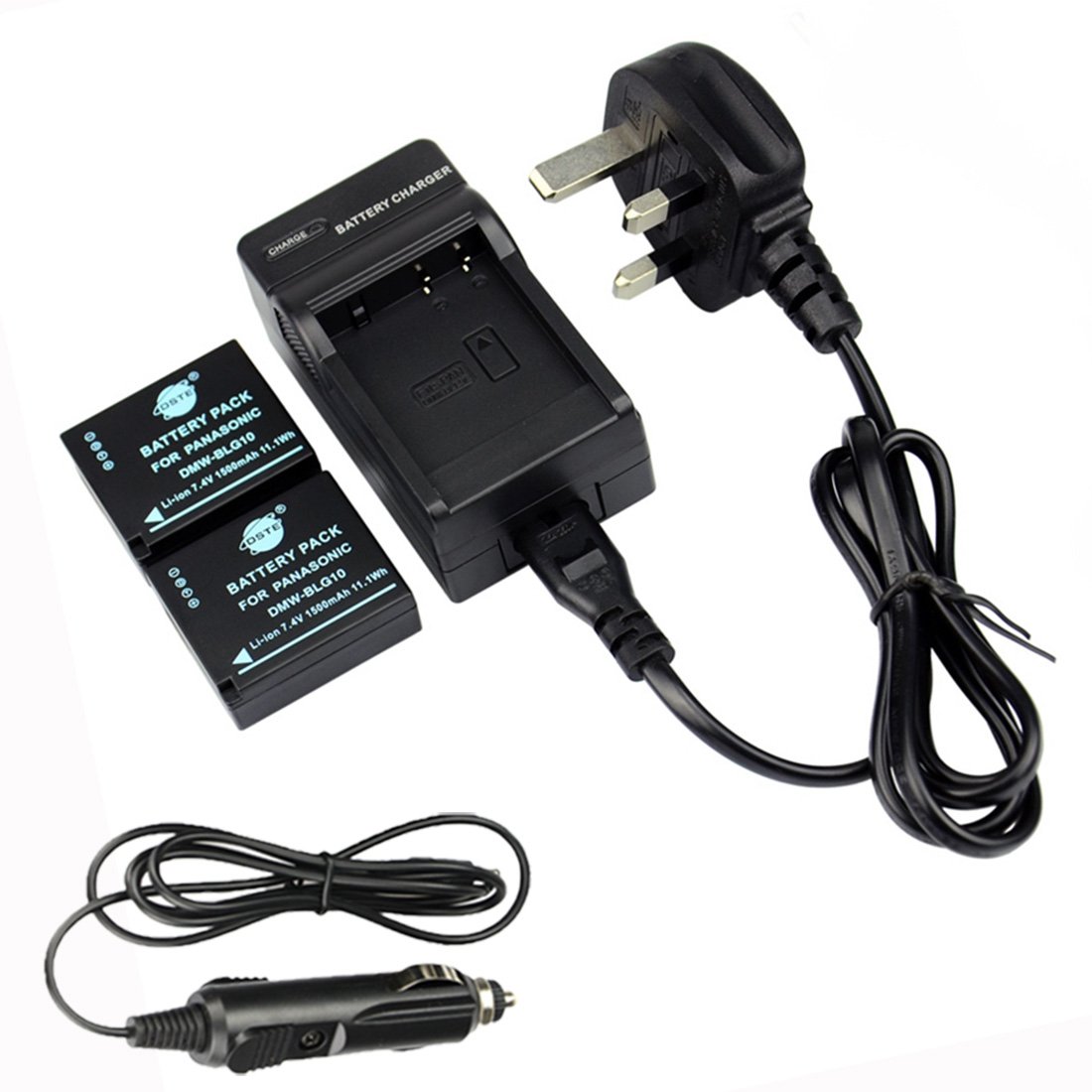 Kit DSTE de batería DMW-BLG10 y cargador USB compacto con indicador LED de estado 8