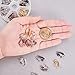 PH PandaHall 36 Pcs Brass Clip-on Earring Converter Component 17x14x7mm for Non-Pierced Ears 6 Colors