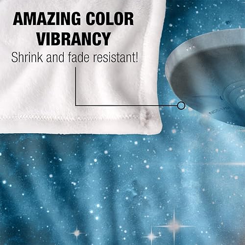 Miniatura 4 de Star Trek Final Frontier - Manta con licencia oficial de tacto sedoso, súper suave, 50 x 60 pulgadas