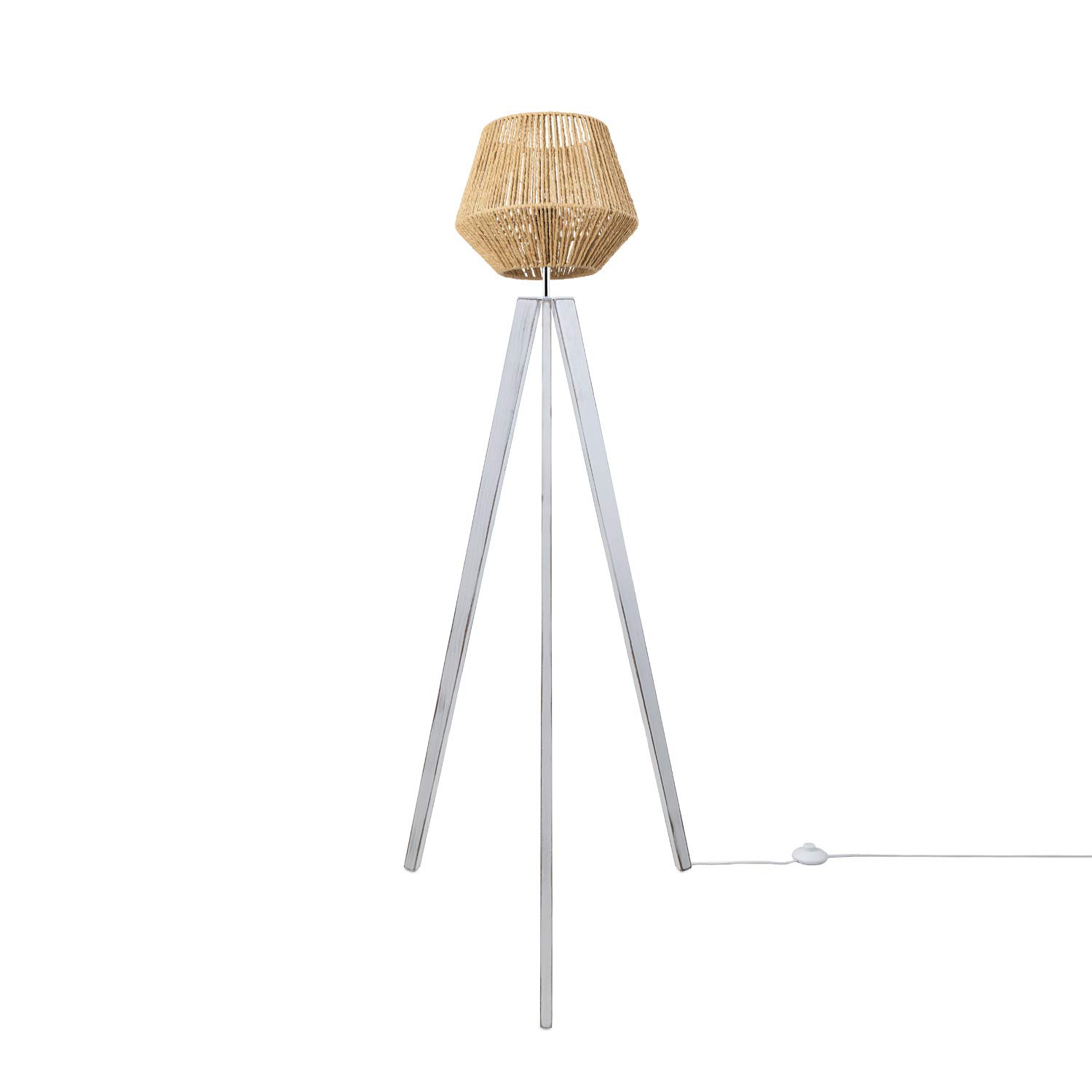 Madia credenza soggiorno cucina in legno 4 ante effetto rattan Dhunnan