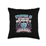 AI Robot Programmers & Techies Coders Tech Enthusiasts Throw Pillow