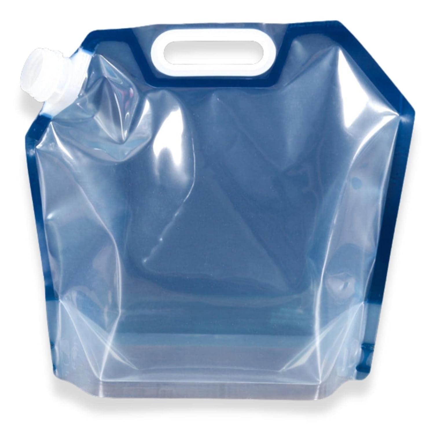 Portable Collapsible Water Storage Tank Bag – Foldable BPA-Free Water Container with Leakproof Cap – Lightweight Water Carrier for Camping, Hiking, Travel & Outdoor Use (Blue Transparent, 5)-image-39