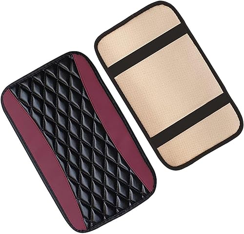 Miniatura 6 de 1 funda para consola central de automóvil, de piel sintética, protector de caja de asiento para reposabrazos de automóvil, universal, impermeable,