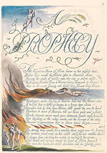 Lámina William Blake America A Prophecy Plate 5 para decorar tu estudio
