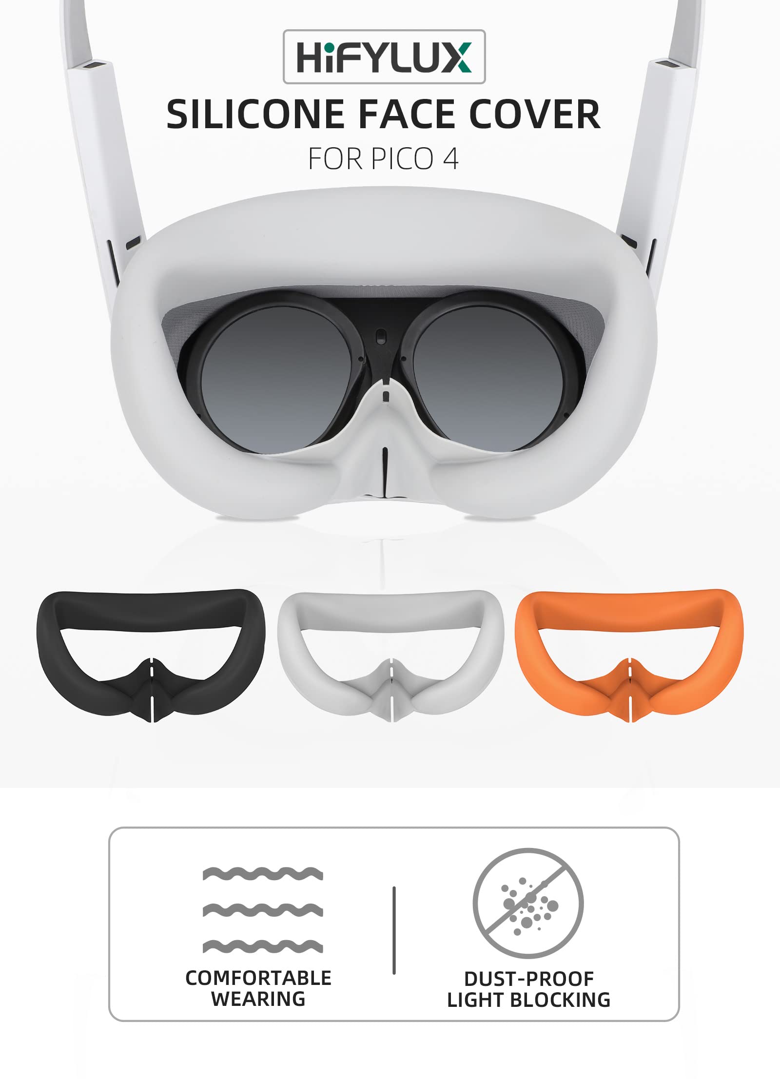 Coussinets de protection pour les yeux en silicone pour Pico 4, coque de protection anti-transpiration, accessoires pour lunettes VR Pico 4  44