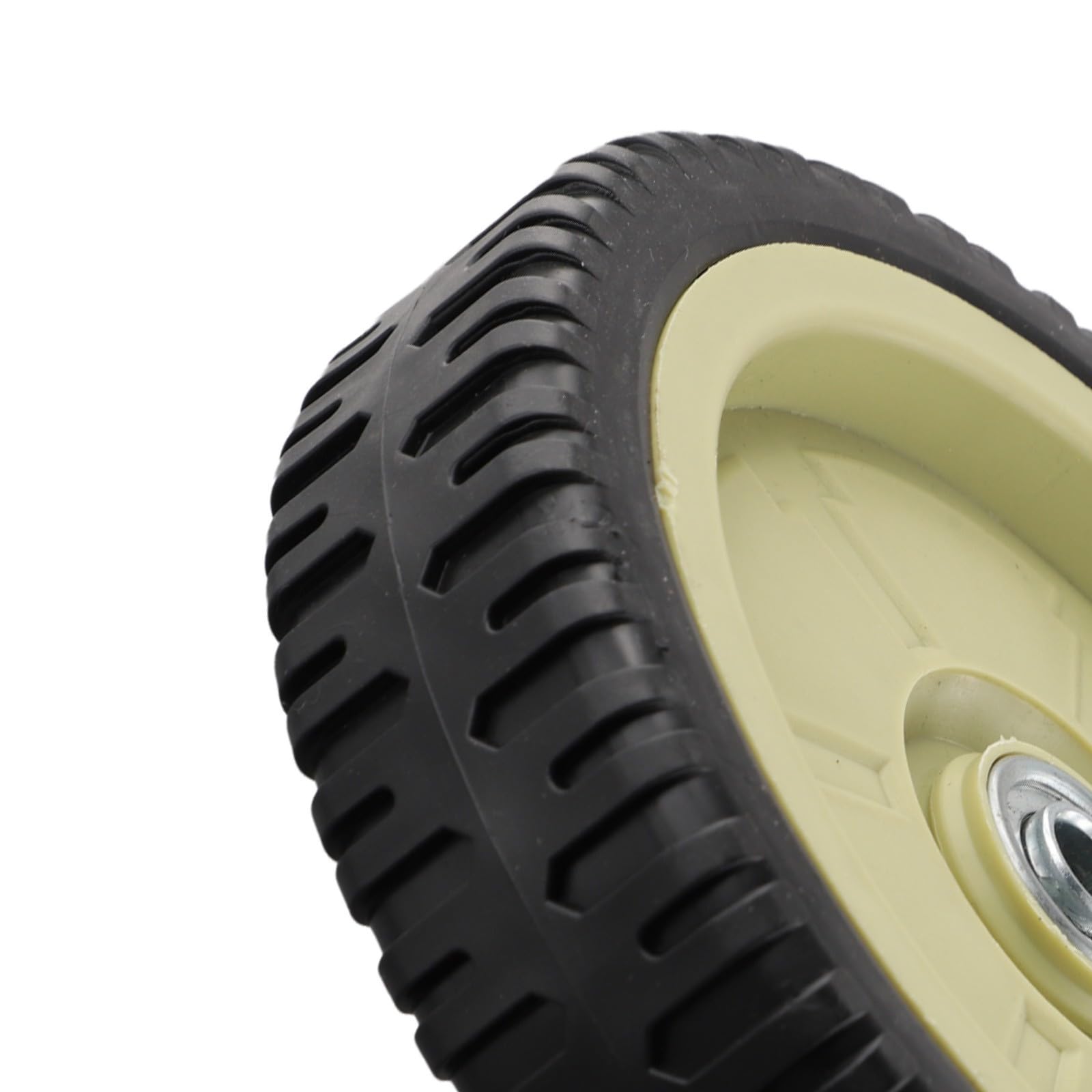 Lot de 2 roues pour tondeuses à gazon de 195 mm, compatibles avec différentes tondeuses à gazon à poussée manuelle, pièces de rechange en caoutchouc