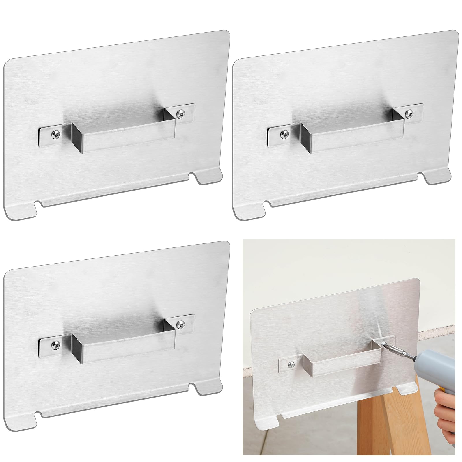 Photo 1 of Shimeyao Stackable Door Painting Stands (11 x 8 Inch, Stainless Steel, 4 Pcs)
