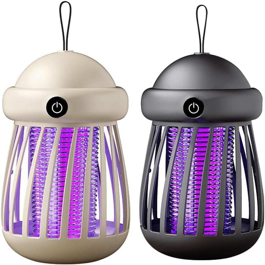 Rechargeable 2-in-1 Bug Zapper 360° UV Light For Home Backyard Camping
