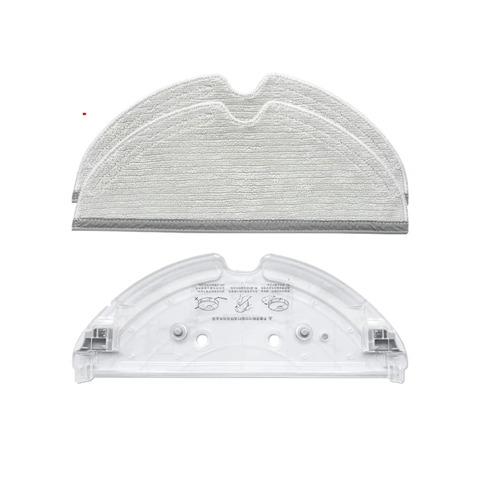 VIXWDRUTY Compatible For Xiaomi，Compatible For Roborock， Robot Vacuum Cleaner Water Tank Mop Cloth Tray Accessories Spare Parts Mop Bracket(3pcs a)