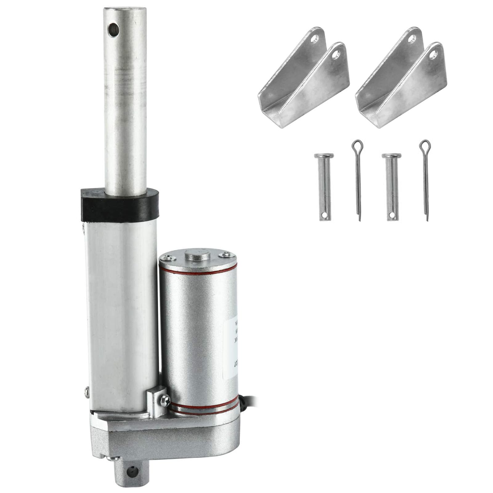 DasMorineDC12V Stroke Linear Actuator with Mounting Bracket 900N Maximum Lift 10mm/s for Recliner TV Table Lift Massage Bed Electric Sofa Linear Actuator (Stroke Length 100mm/4in)