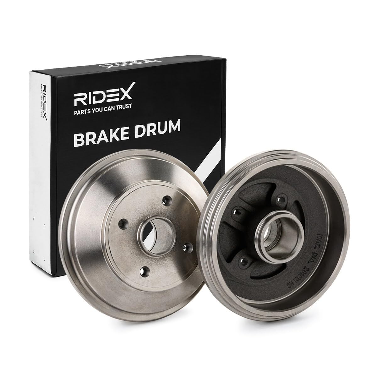 RIDEX 123B0245 2x Bremstrommeln Set Hinten InnenØ200mm AußenØ238mm Kompatibel mit SUZUKI SWIFT III MZ, EZ, OPEL AGILA B H08, VAUXHALL Agila Mk II B H08, GERMAN E-CARS Stromos Schrägheck