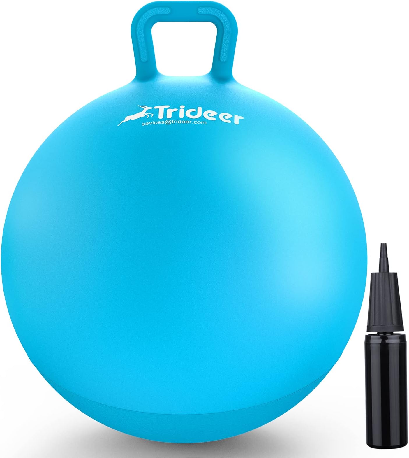 Trideer Hopper Ball Kids Exercise Ball Multi-Function, Jump Ball, Bouncy Ball with Handles, Kids Balance Ball and Ball Chair for Children Age 3-7, 8-12๏ผAir Pump Included