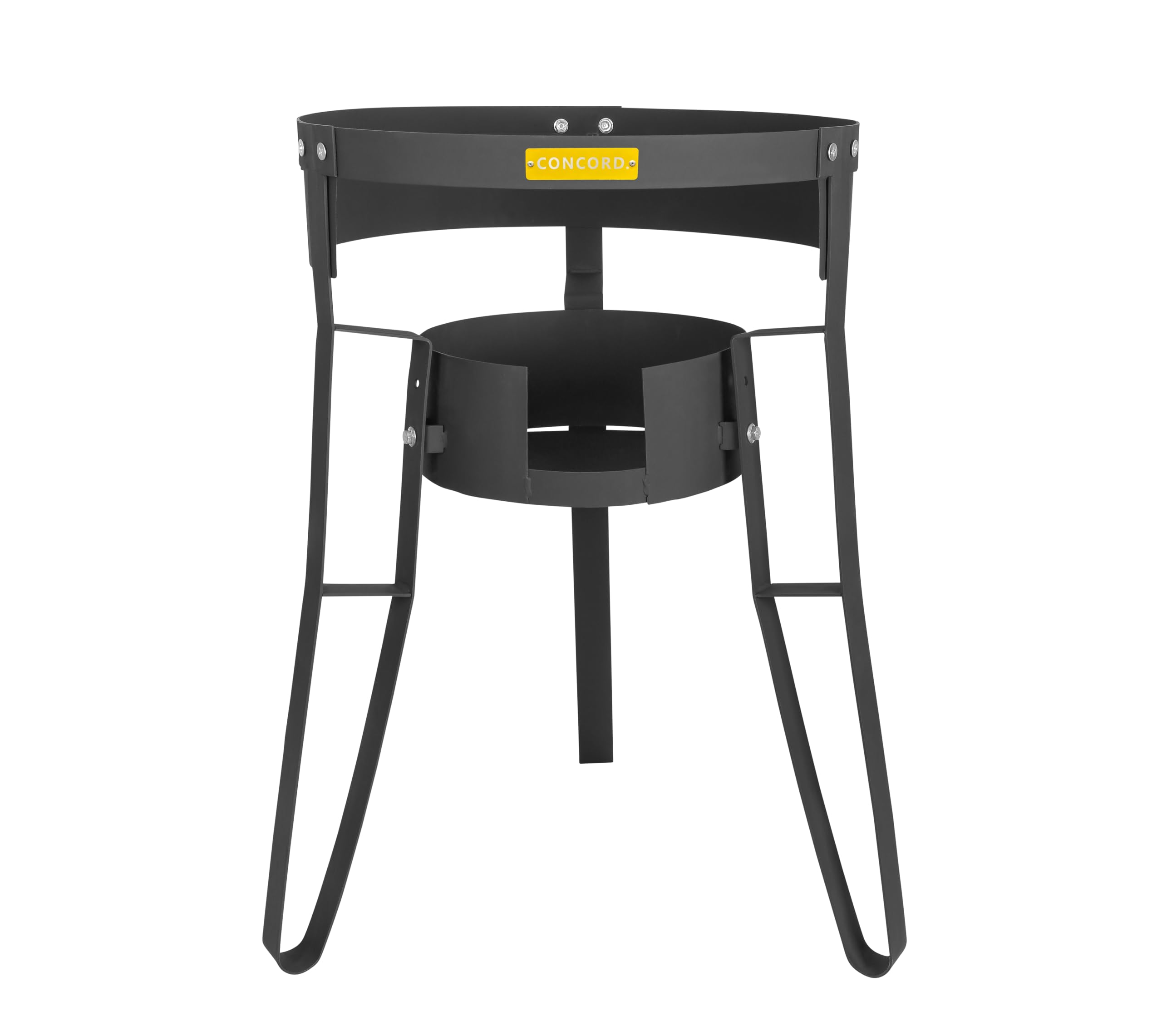 Concord 30" Powder Coated Steel Comal Stand with Adjustable Burner Mounting Rack. Great for Discada, Street Vendor, Tacos, Etc.