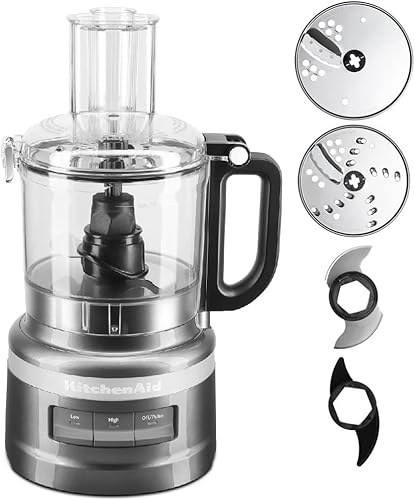 Miniatura 2 de KitchenAid Procesador de alimentos de 7 tazas Plus Chop Puré Amasar Rebanada KFP0719QG Grafito Líquido (Renovado)