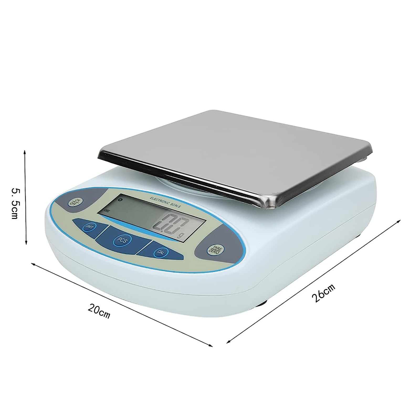 Báscula de laboratorio de precisión, balanza de precisión analítica digital de 0,1 g, báscula de precisión de laboratorio, báscula científica, báscula de joyería, báscula digital para alimentos de c