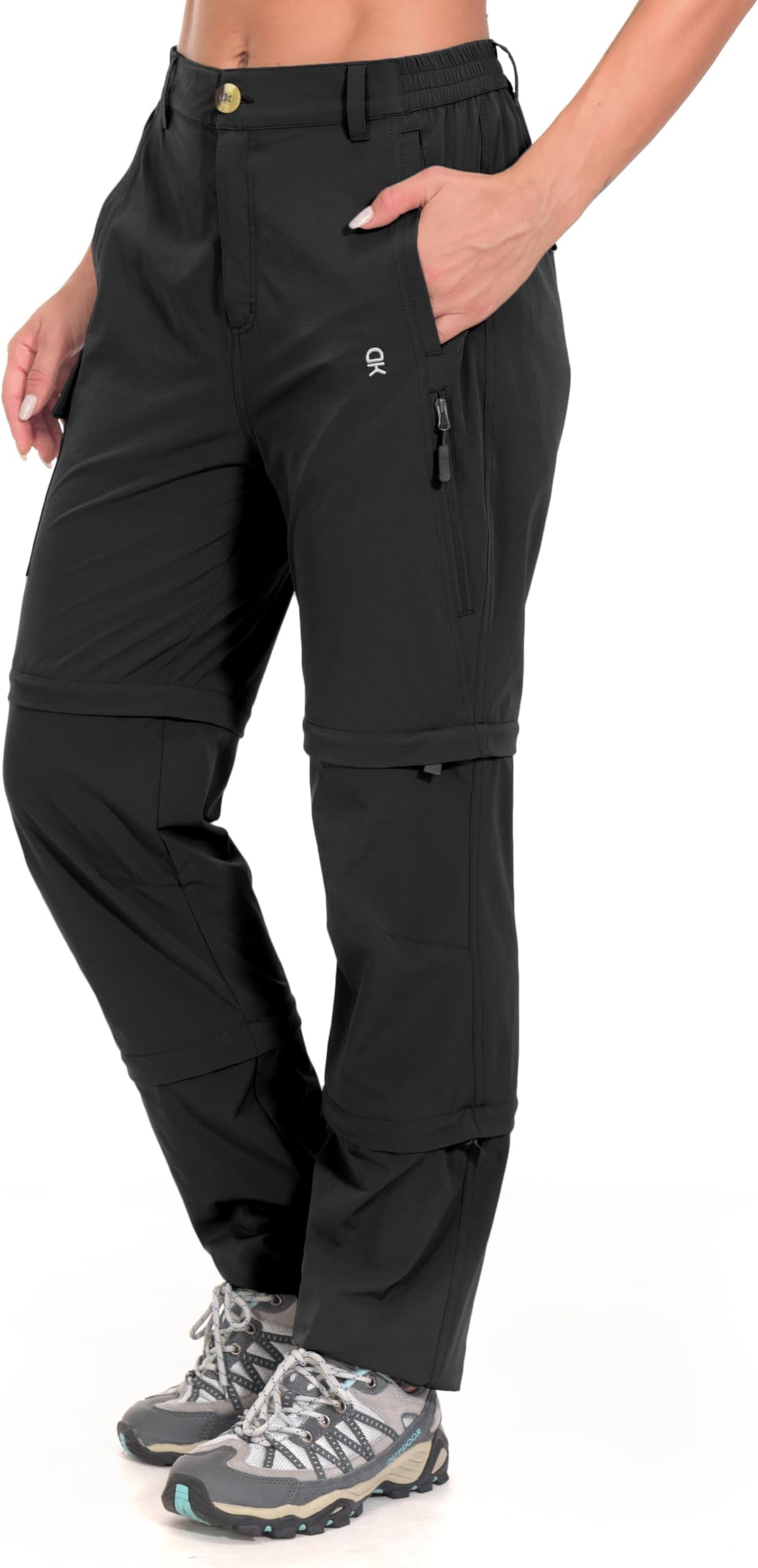 Little Donkey Andy Women's Convertible Pants, 3 in 1 Zip Off Hiking Pants | 7 Pockets, Quick Dry Water Resistant Stretch, 3-in-1, Zip off 3 Legs, Sun Protection UPF 50+, for Outdoor, Hiking & Safari