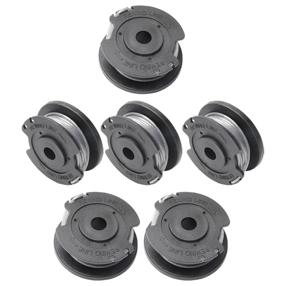 6 Pcs Strimmer Spool Line Compatible with Bosch Art 23/26 SL EasyGrassCut 18-26/18-230/18-260, F016800569 F016800385 Replacement Strimmer Spool Wire