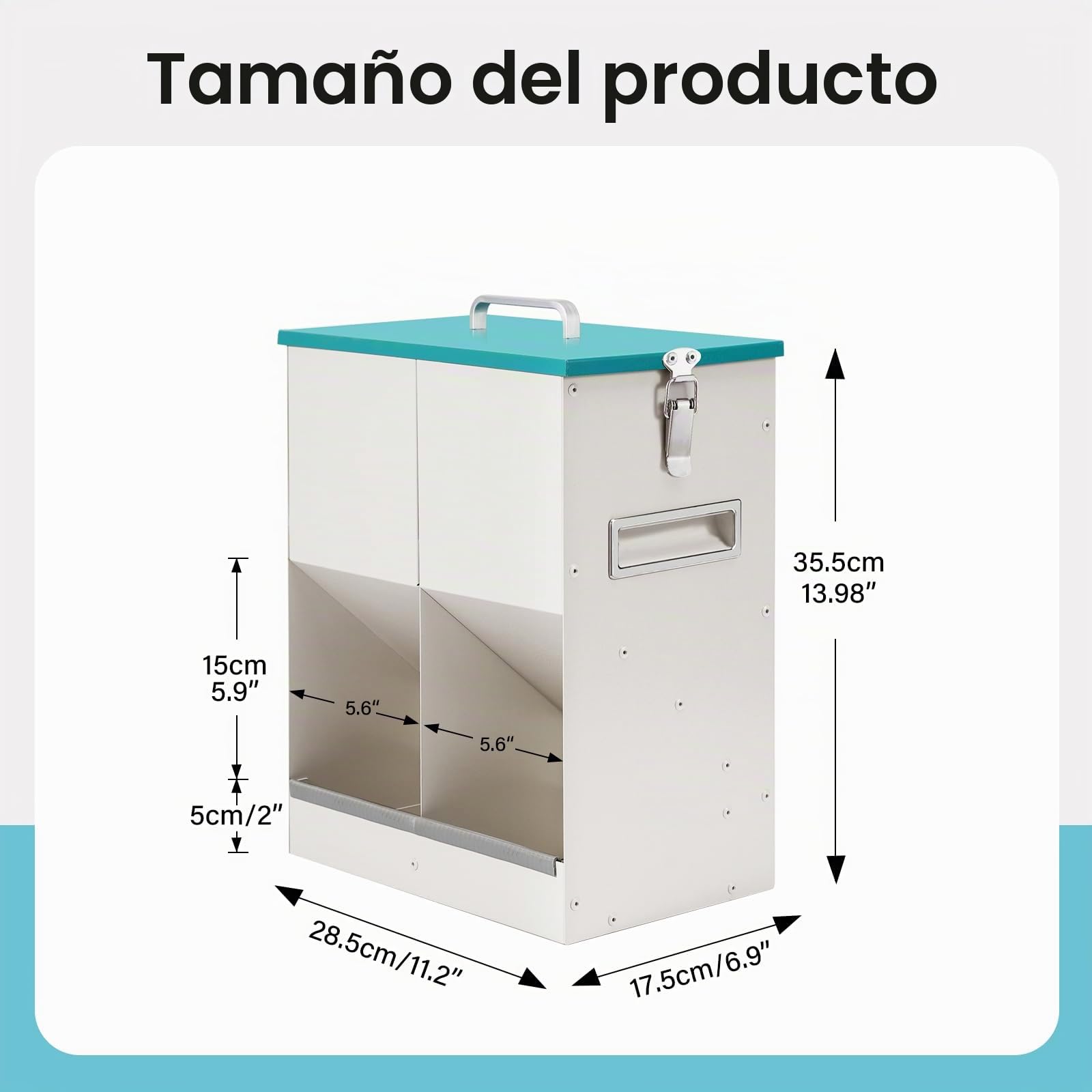 10L Automático Comedero para Gatos y Perros, Dispensador de Comida Seca para 2 Gatos, Dispensador Automático de Comida para Mascotas para Perros