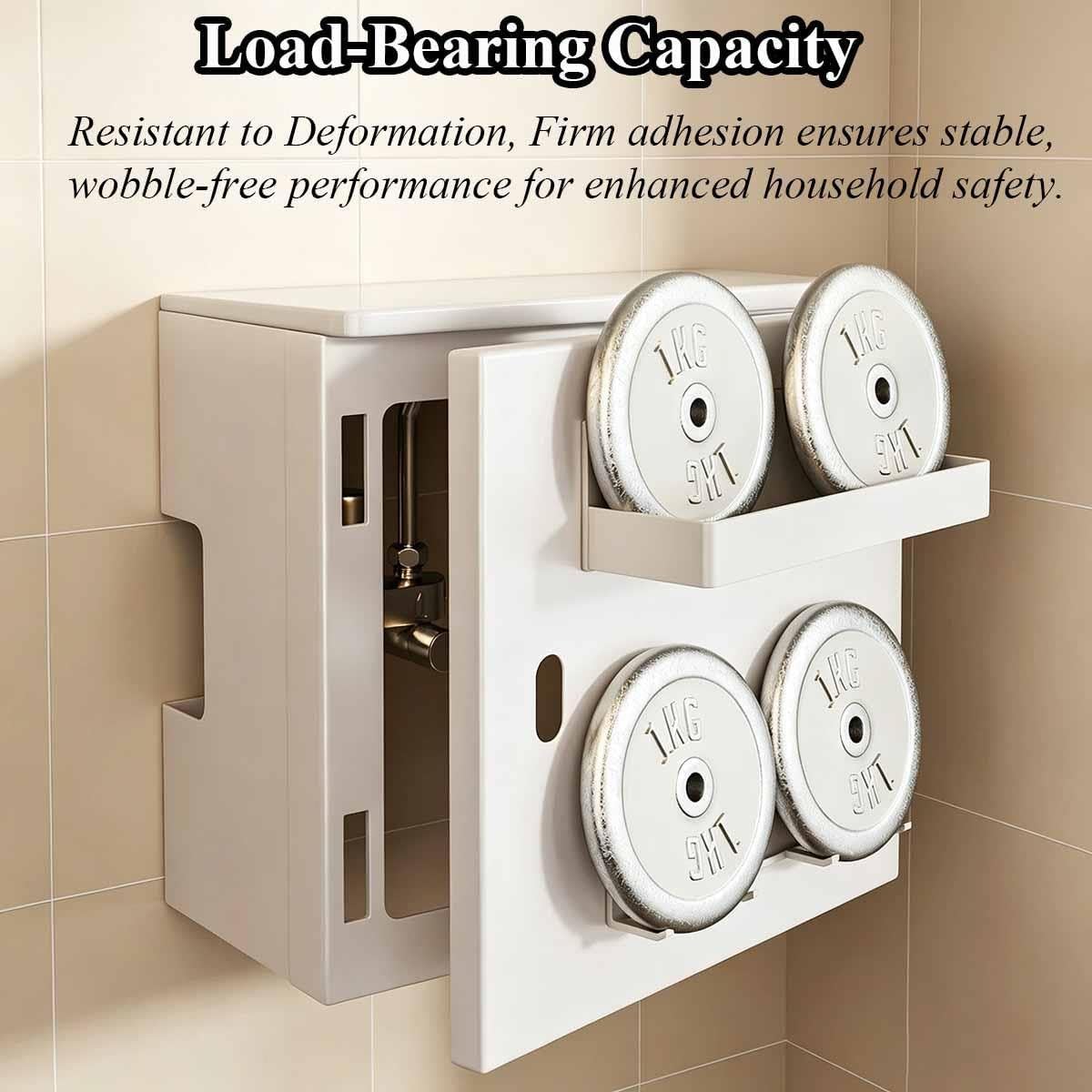 Wall-Mounted Gas Water Heater Boiler Pipe Cover Box for Kitchen - Durable, Space-Saving Design, Perfect for Home Renovation & Modern Interiors, Easy Installation image 2