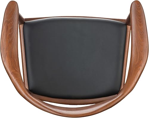 Miniatura 7 de Tomile Silla de comedor tapizada Kennedy, sillas de cocina y comedor modernas de mediados de siglo con asiento acolchado de piel sintética, codo