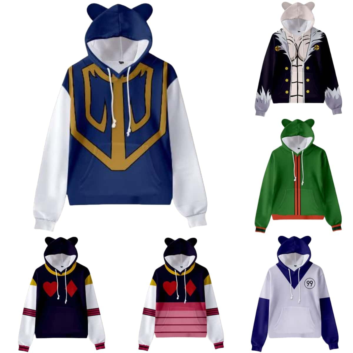 Amazon.co.jp: ハンター×ハンター パーカー キッズ 子供服 猫耳