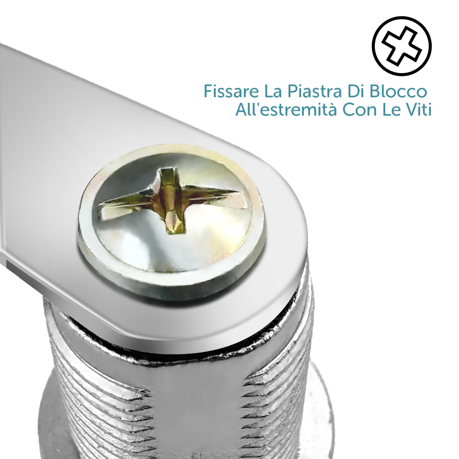 Shinfly 16 mm Serratura per Cassetta Postale delle Lettere con 5 Diverse Piastre, Mandrino e Leva per Mobili