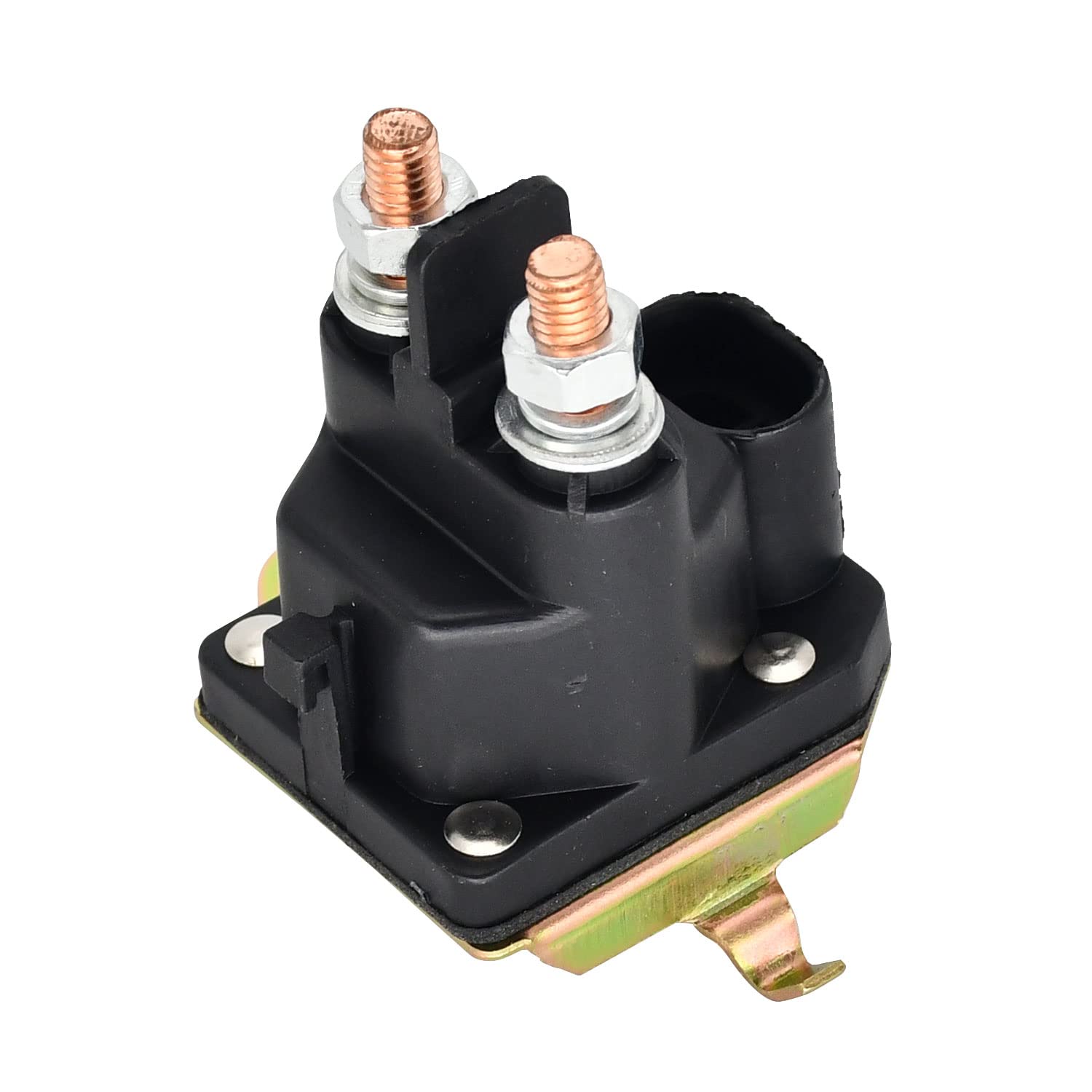7CM-1241-212-51 Relé solenoide de arranque 12 V 2 terminales, relé de solenoides para cortacésped sustituye a 7CM124121251 05167200 1118161105 M008904-000 M008904000 compatible con Trombetta