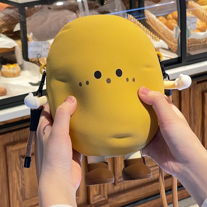 3D Cartoon Soft Silicone Novelty Wallets Crossbody Bag,Shoulder Phone Bag Purse with Zipper for Women Girls