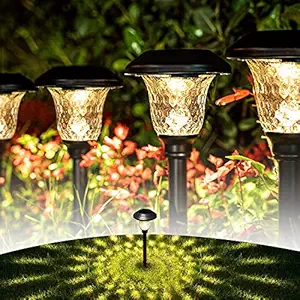 GIGALUMI Solar Garden Lights Warm White Black