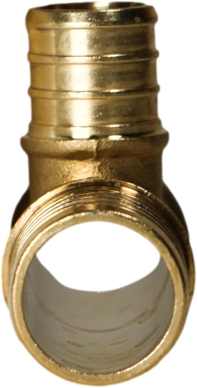 XFITTING 1 inch x 1 inch x 3/4 inch Pex Reducing Tee, Pex B Crimp Version 25-1-6=10X, 10 Pieces