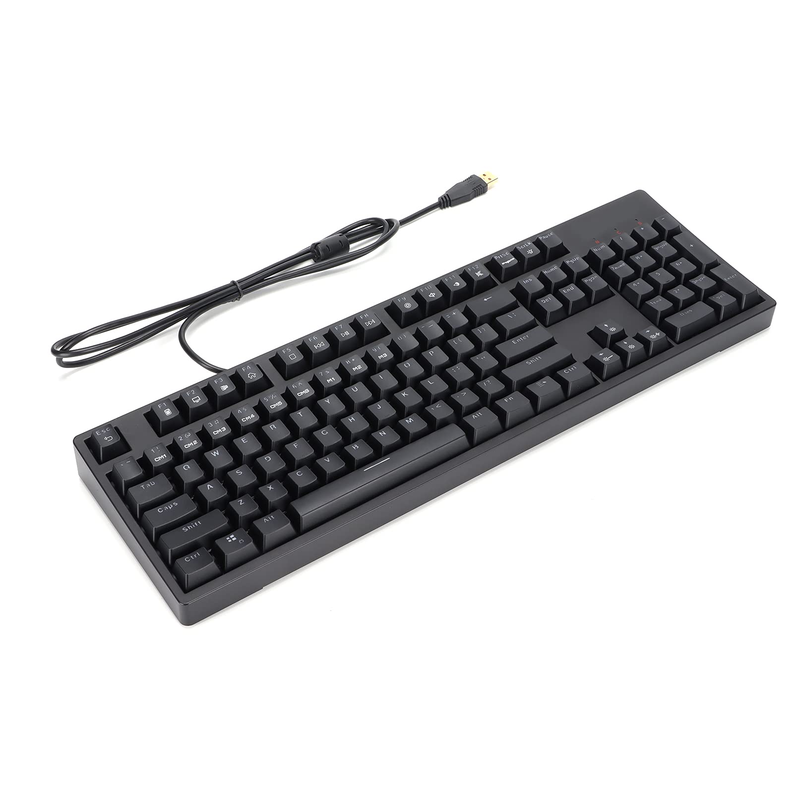 104 Klawisze Ergonomiczna Klawiatura do Gier Trwałe Akcesoria Komputerowe dla 2000/xp/7/8/10, USB2.0 Przewodowa Klawiatura Komputerowa dla Entuzjastów Gier