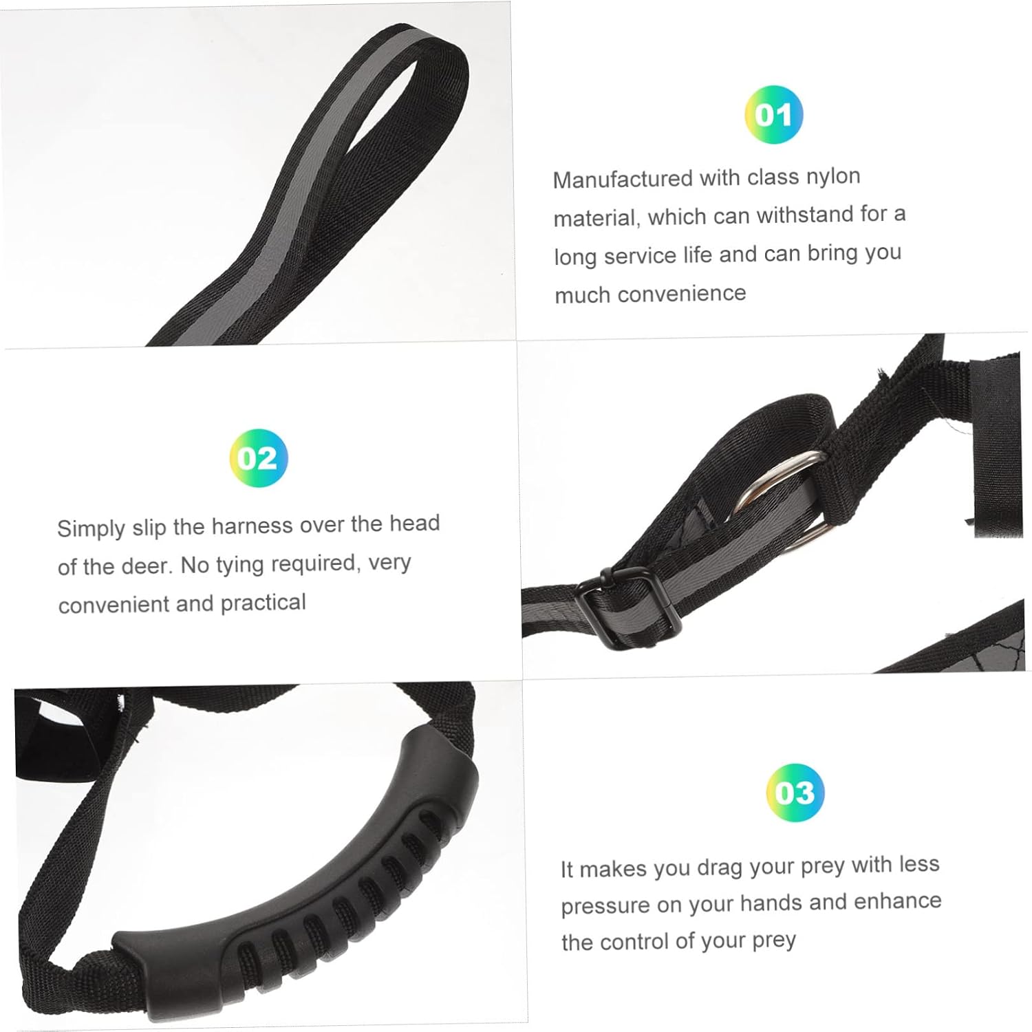 KICHOUSE Hunting Accessories Deer Dragging Strap Nylon Deer Carrier Outdoor Hunting Gear Sturdy Rope