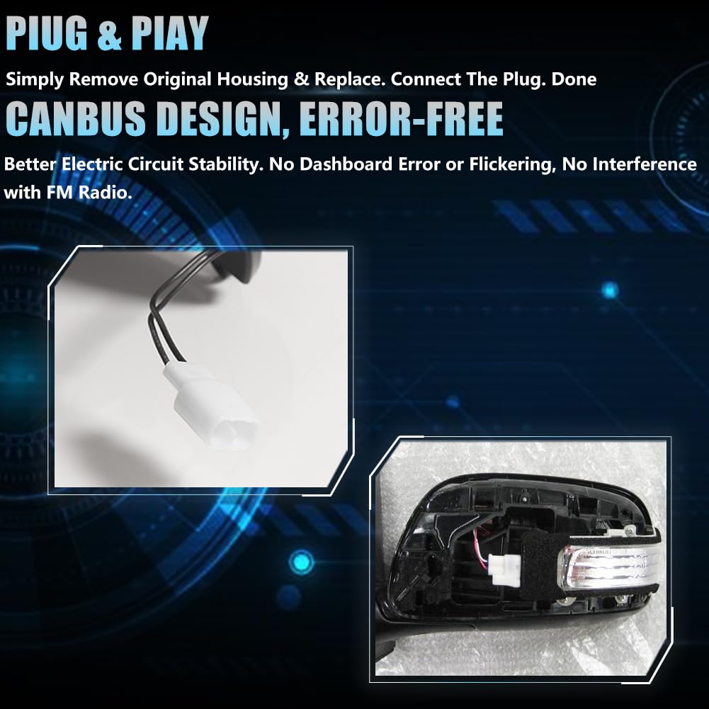 Amazon.com: VANKUB Sequential LED Side Mirror Turn Signal Lights