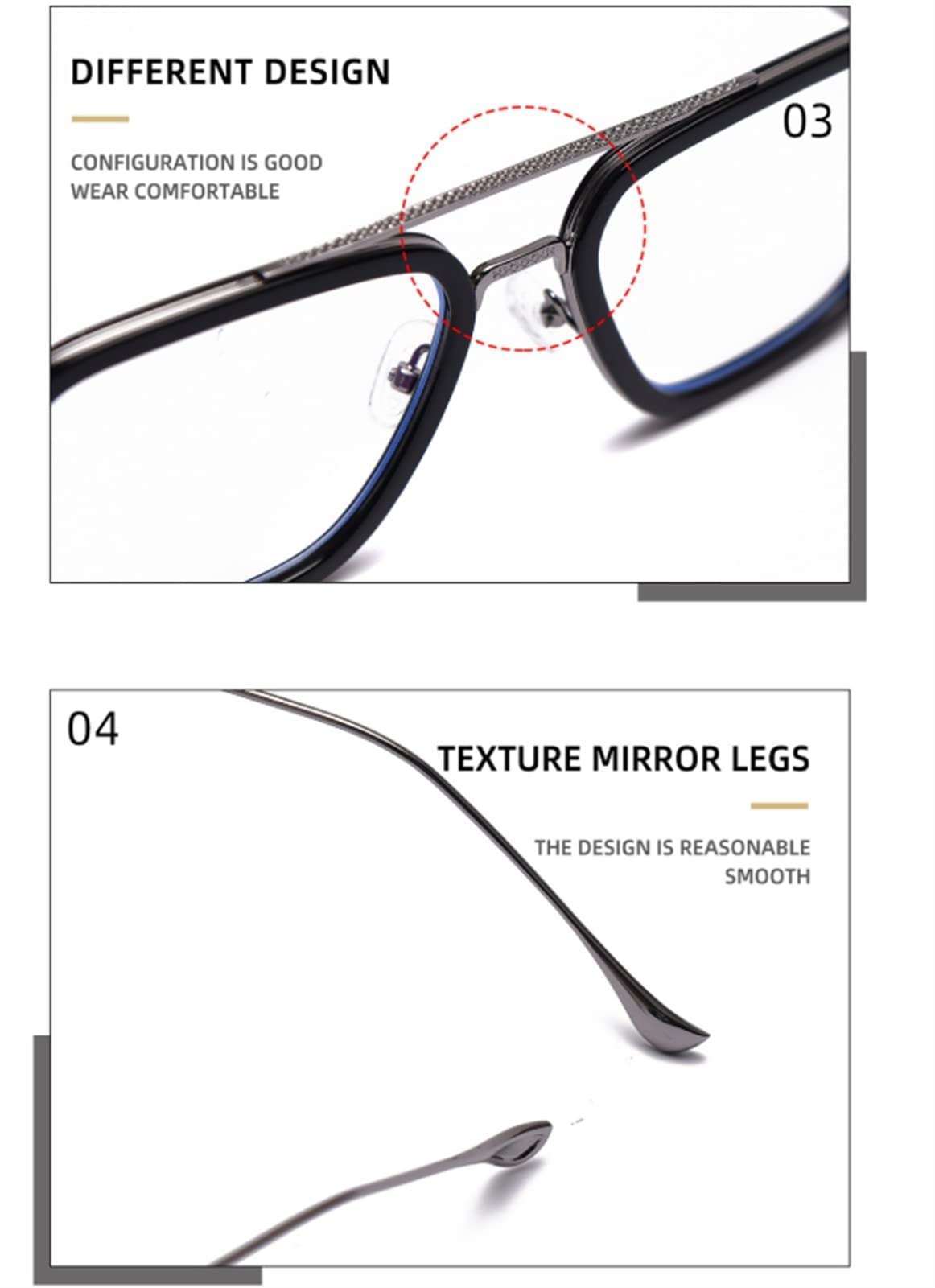 Gafas Filtro Luz Azul Gafas para Ordenador Anti luz Azul Gafas de computadora Gafas Gafas Unisex Azul Luz Bloqueo Gafas Metal Metal Anti Azul Luz Plana Gafas Planos Marco Marco Anti Blue Ray Computer