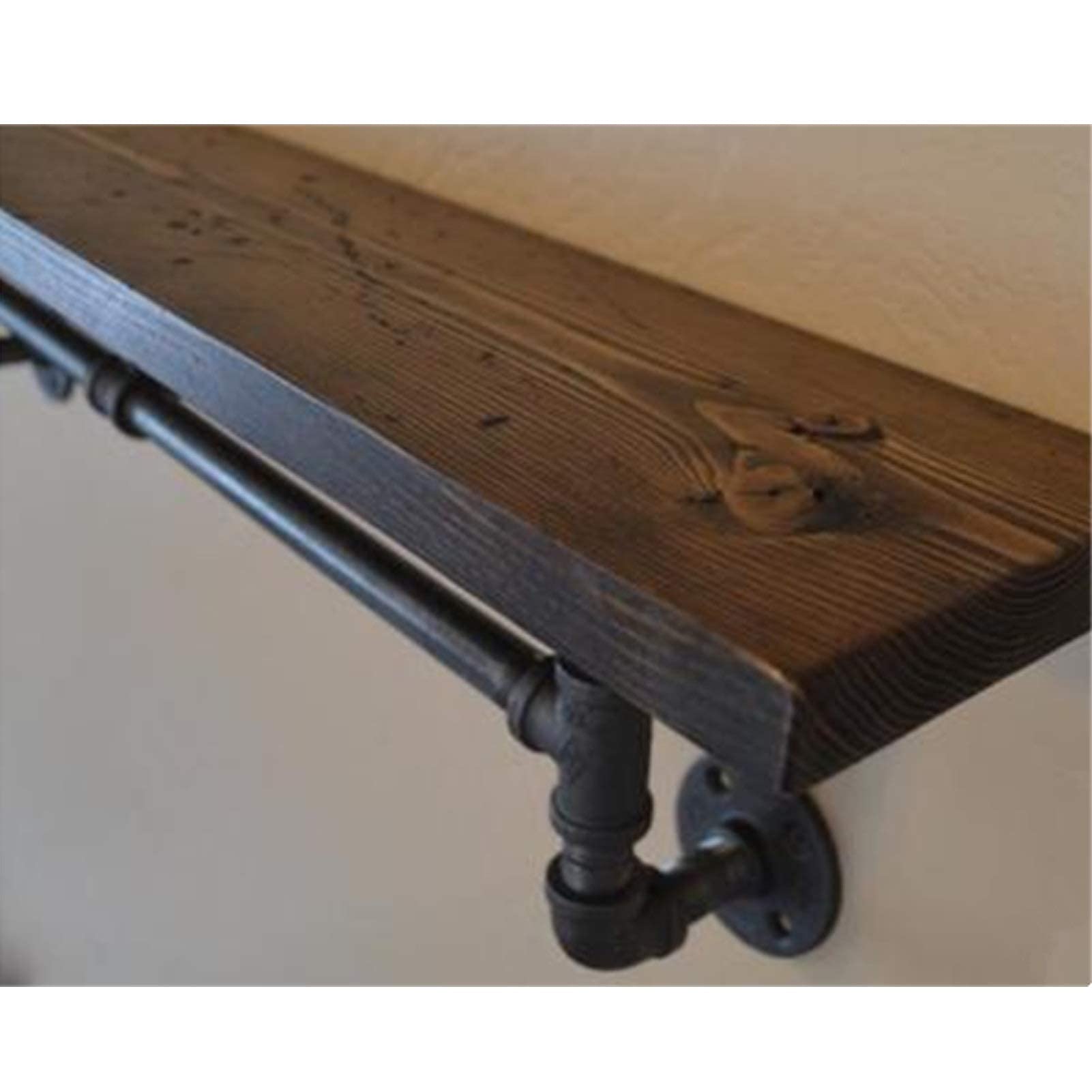 Schweberegale Aus Massivholz – 2 Stück, 91,4 Cm Lang, Natürliche Holzoptik
