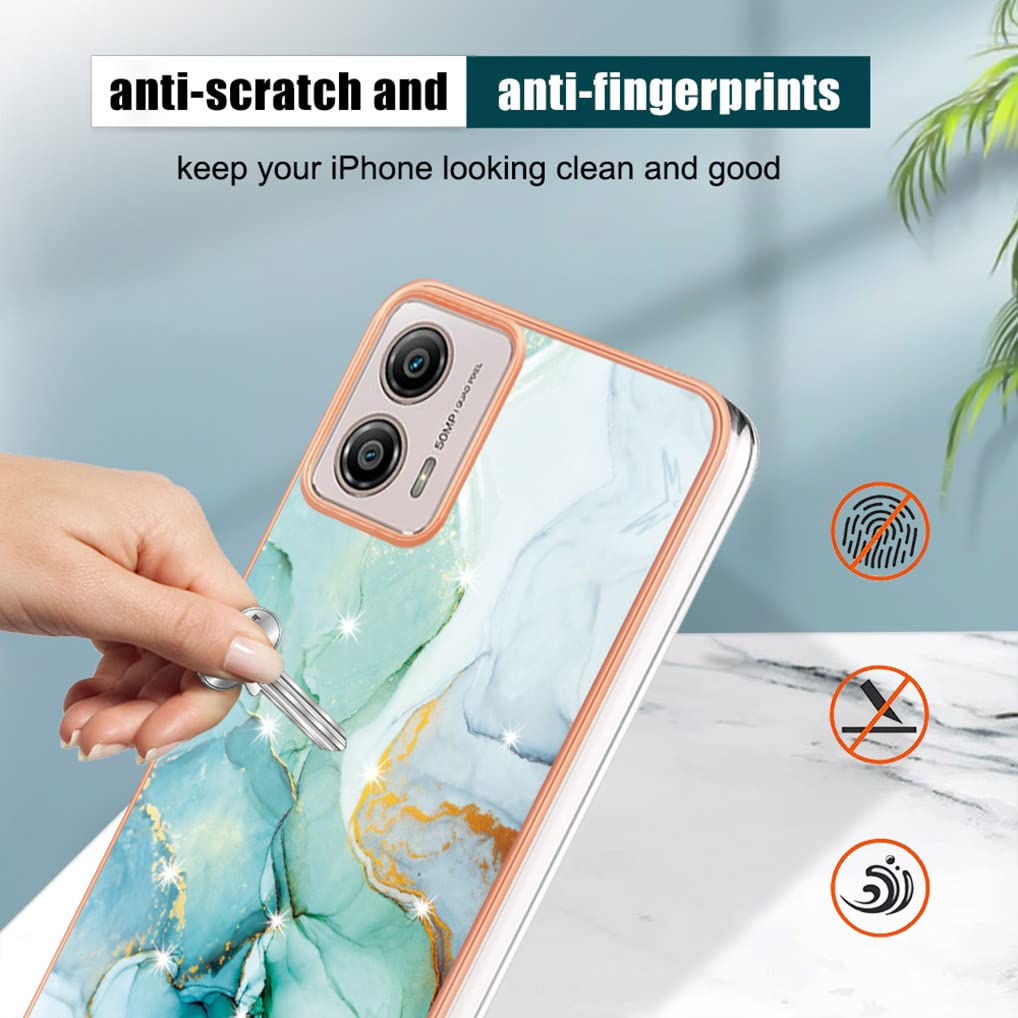 SEAHAI Bunte Motorola Moto G53 5G Hülle – Ultra-dünn, Stoßfest, TPU Silikon Mit Glänzendem Muster