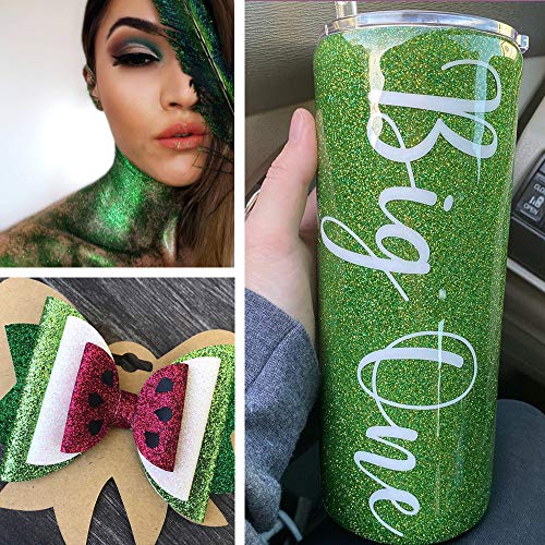 Extra Fine Glitter Powder For Resin Crafts, 150G Holographic Glitter For Epoxy Tumblers, Slime Making, Nail Art Craft, Festival Decor, Makeup Glitter For Body Face Hair Eyeshadow (Grass Green) #TOP4